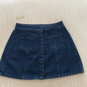 Brandy Melville dark blue denim skirt